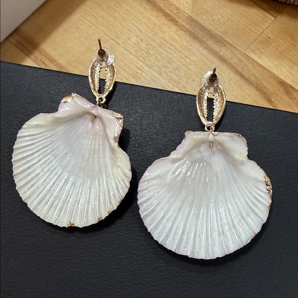 Authentic Colorful Shell Drop Earrings - Picture 3 of 3